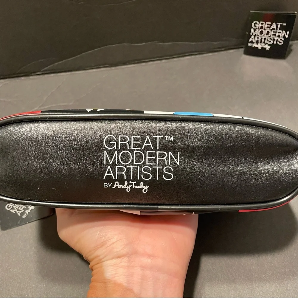 New Andy Tuohy Great Modern Artists Makeup Pencil Travel Bag PVC Dali, Frida 9x4